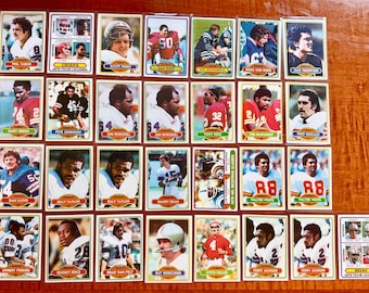 1980 Topps Football Vintage Lot of 29 - EX+ Or Better - Giants, Chiefs & 49ers Team Builder Lot - Steve Fuller RC Included CommonManCards