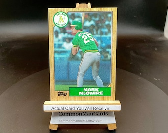 1987 Topps Mark McGwire Baseball Card No. 366 in Mint Condition. Perfectly Centered & Great Color + Corners. 583 Career Home Runs "Big Mac".