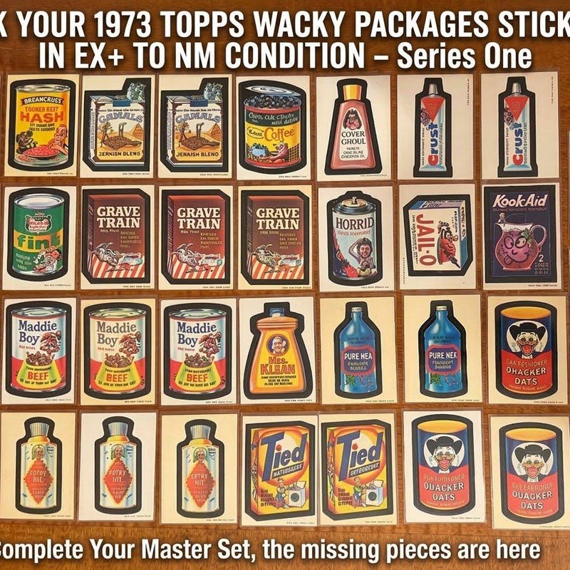 70s Wacky Packages Stickers - Etsy