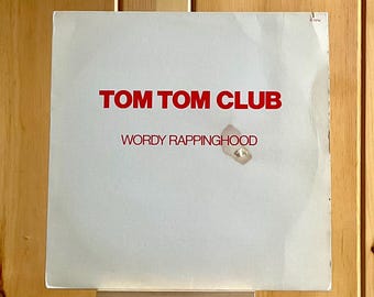 Tom Tom Club Vinyl 1981 "Wordy Rappinghood" Record OG US 12” Maxi Single 45RPM NM Sire Dsre-49817 Talking Heads Side Project CommonManCards.