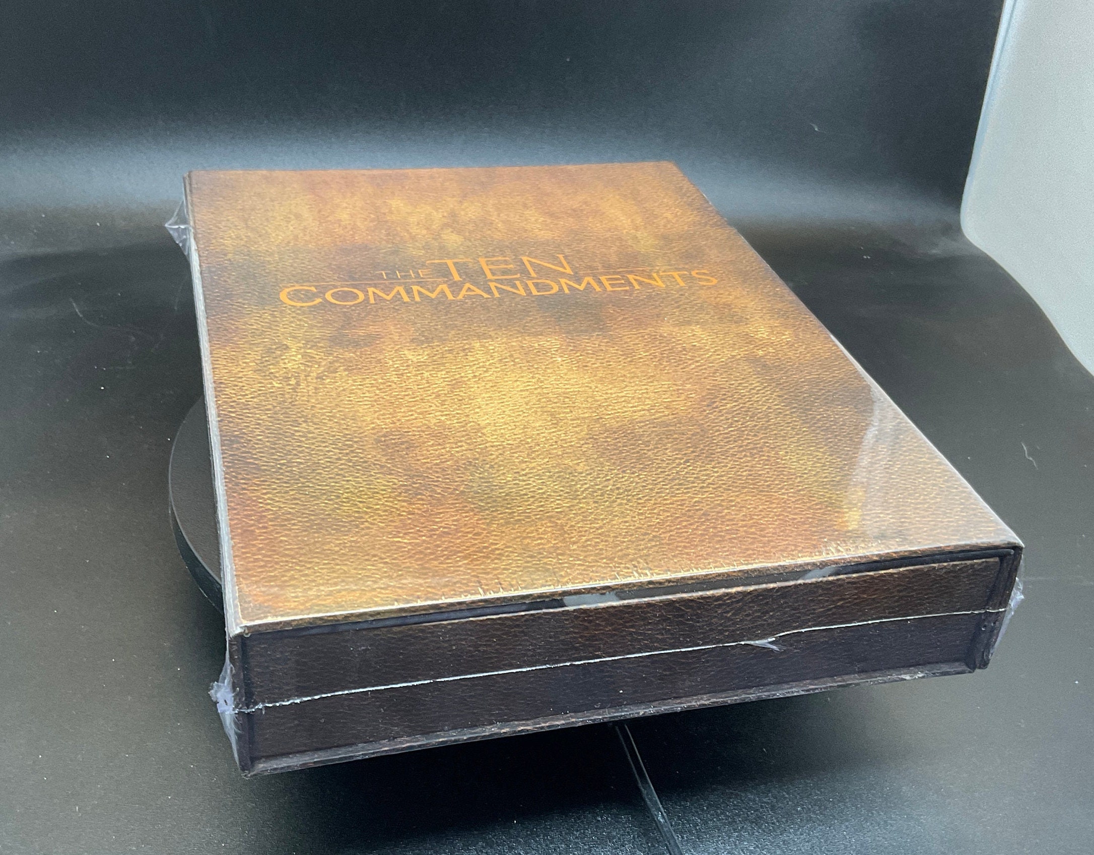 Ten Commandments Shadow Box The Ten Commandments Moses ABC-TV Mini-series DVD Box Set With Stone ...