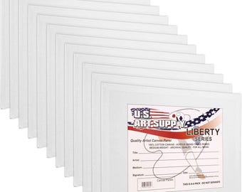 11" x 14" Canvas Panel Boards Blank Professional Artist Quality Acid Free for Painting 100% Cotton Canvas Archival Quality For All Media.