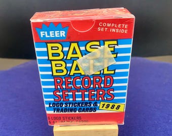 1988 Fleer Baseball Record Setters Factory Sealed Set, Mark McGwire, Cal Ripken Jr, Tony Gwynn, Don Mattingly. Vintage Cards Set.