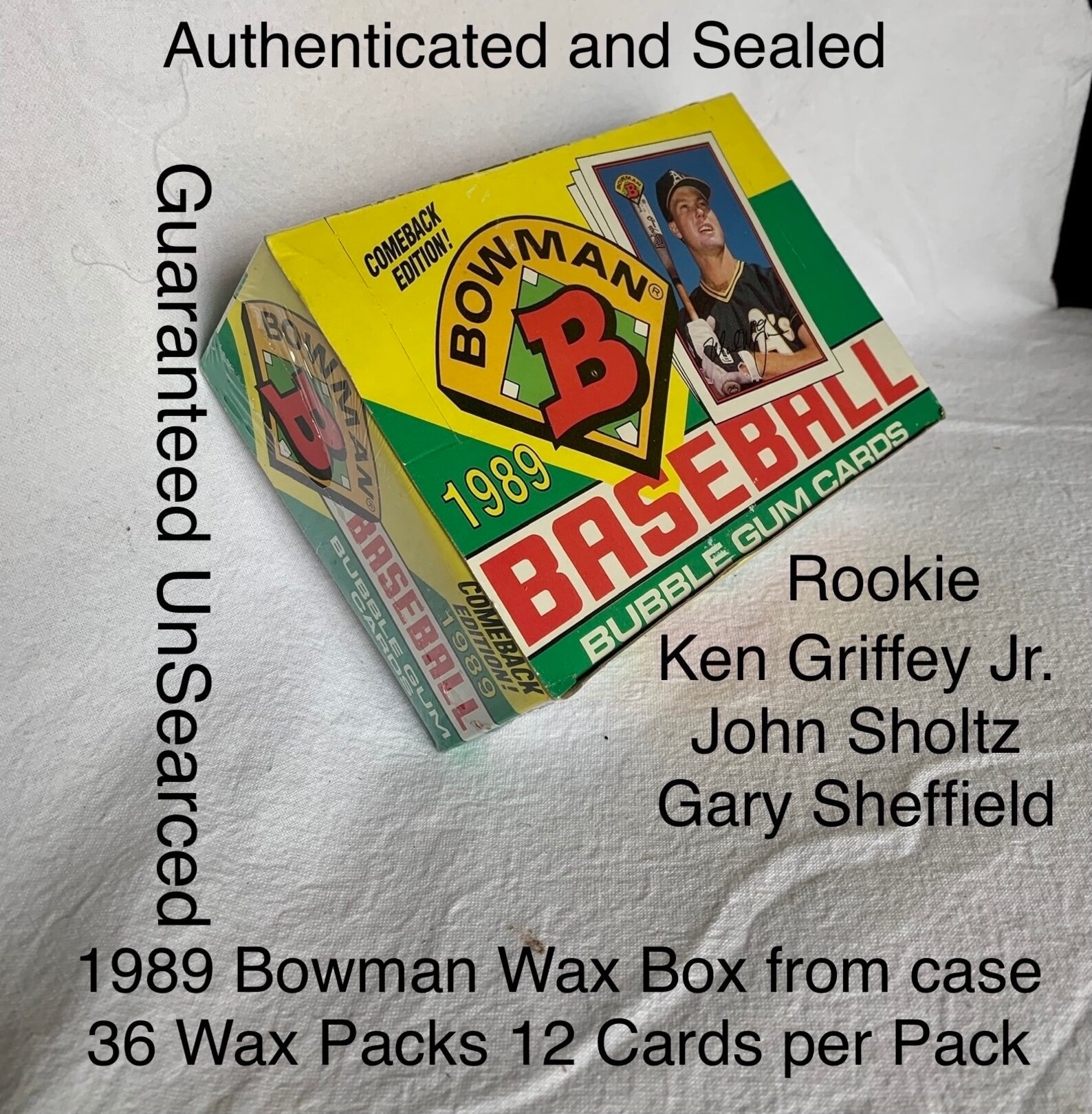 1989 Bowman Wax Box Sealed and Authenticated Guarenteed Unsearched 36