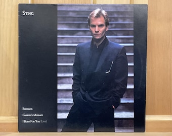 Sting Vinyl 1985 "Russians 12" LP Single Record Excellent Condition Tested & Plays Perfectly Potential Inscribed Autograph CommonManCards