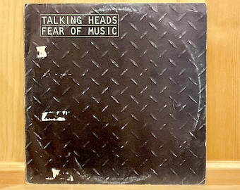 Talking Heads Vinyl 1979 "Fear of Music" 12 inch LP Record, Alternative Rock New Wave funk Original Pressing Sire Records CommonManCards.