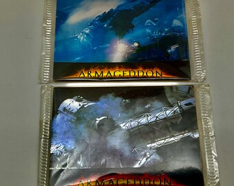 Armageddon Movie Cards 1998 Nestle/Touchstone Foil Promo Trading Card-Factory Sealed in Mint Condition.High-quality foil material.2 Pack Lot