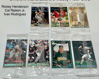 2001 Fleer Ultra Topps MLB Players Choice Mint Sealed Sample Packs Compliments of MLB.Lot of 7 Packs of 5 Cards.UnSearched and Rare Vintage.