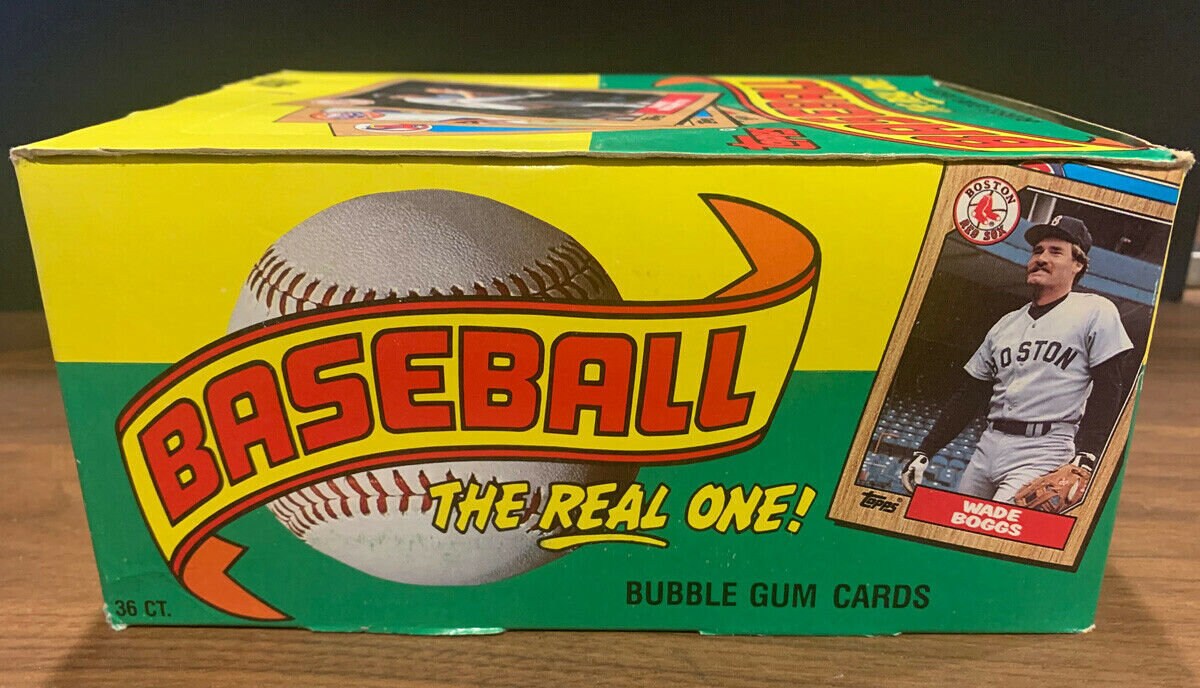 1987 Topps Wax Packs/box Baseball Cards From a Factory Etsy UK