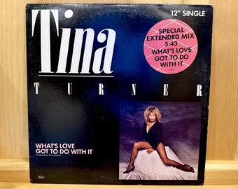 Tina Turner Vinyl 1984 "What’s Love Got to Do with It"+"Rock and Roll Widow" 12inch Maxi Single Record EP Near Mint Condition CommonManCards