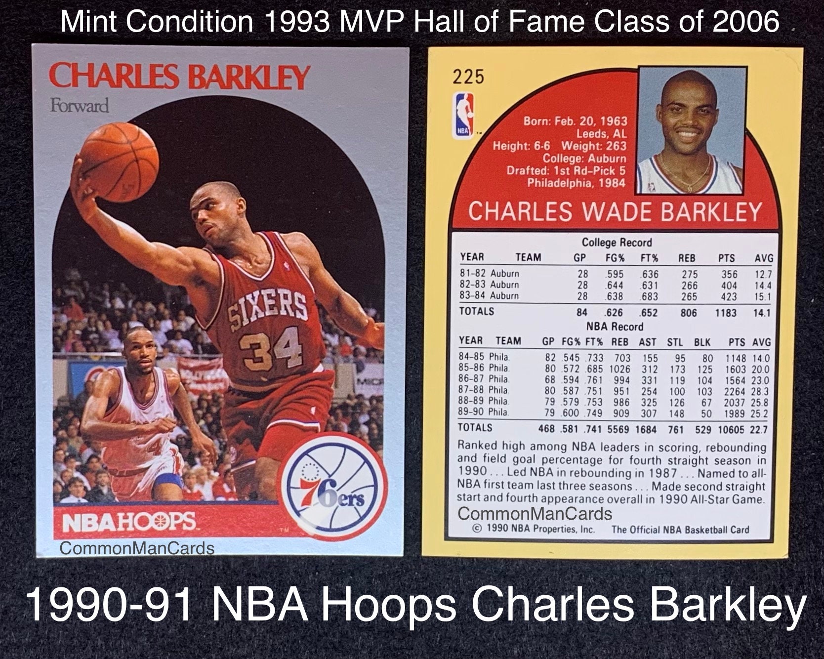 CHARLES BARKLEY NBA HALL OF FAME CAREER CHARLES BARKLEY NBA CAREER  HIGHLIGHTS 