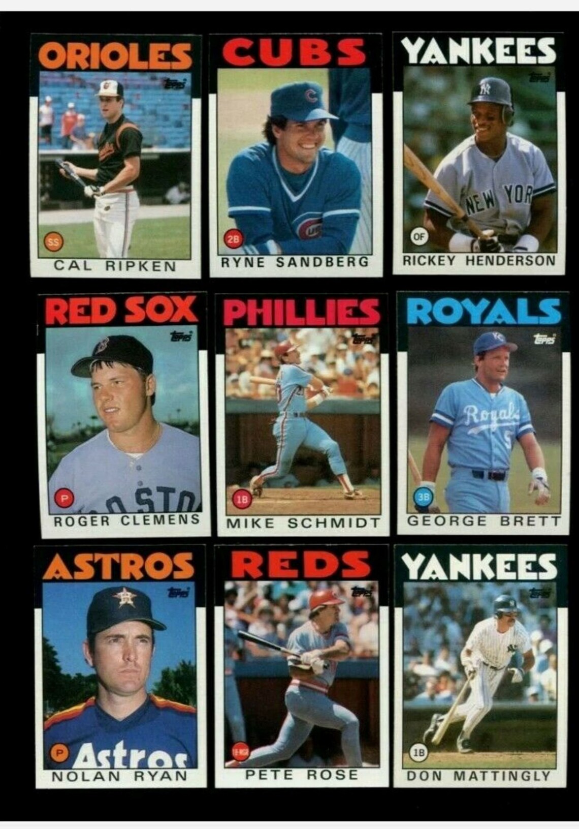 1986 Topps tarjetas de béisbol conjunto completo 792 cartas Etsy