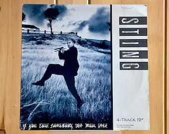 Sting Vinyl 1985 "If You Love Somebody Set Them Free" 12" Vinyl EP Single,45 Rpm 4-Track,A&M Records SP-12132 Tested NM Vinyl CommonManCards