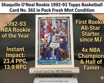 Rookie PSA 10 Shaq Shaquille O'neal Gem Mint Future HOF Hall of