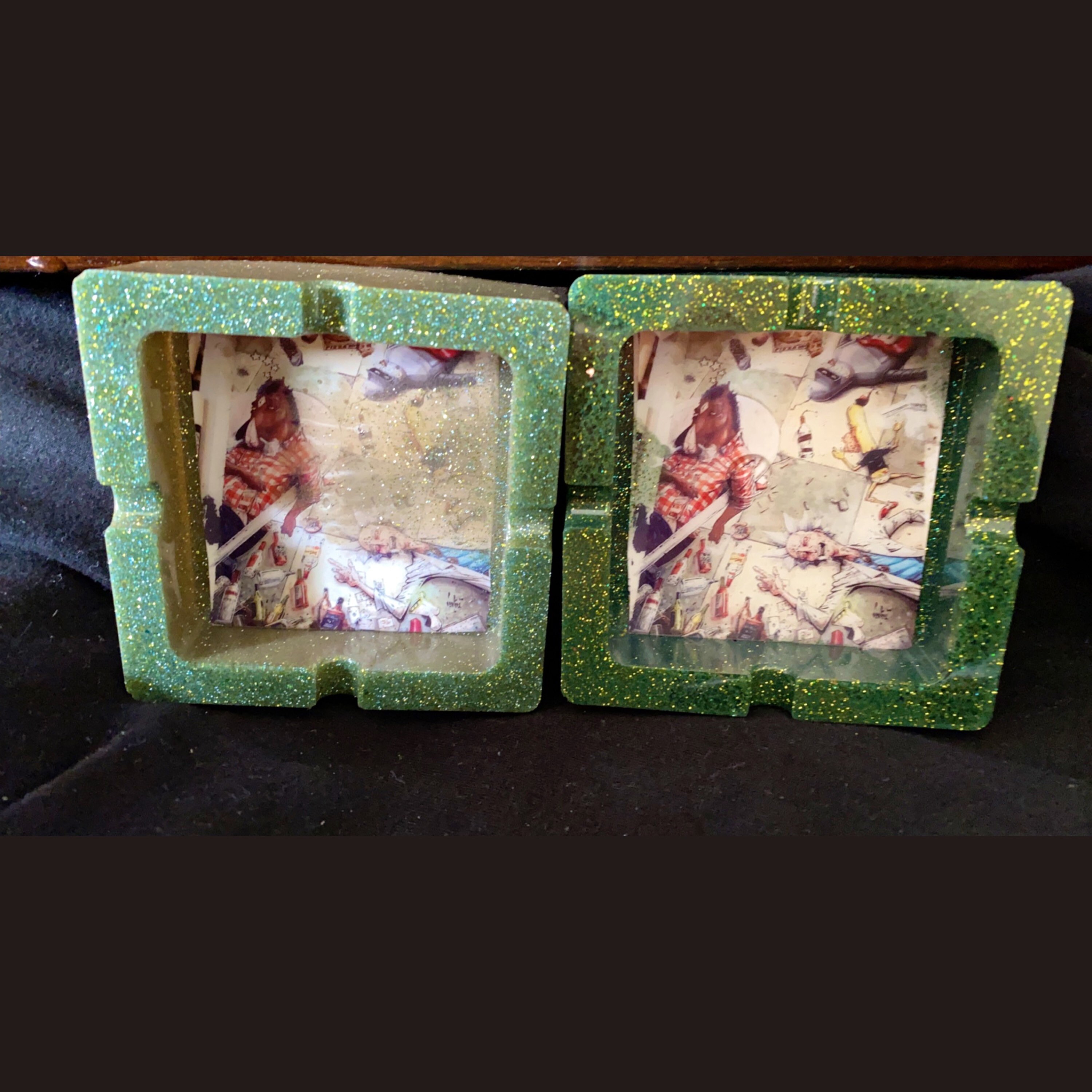 Custom Photo Resin Ashtrays Etsy