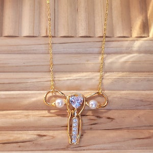 Uterus Necklace Stainless Steel Feminist Girl Power Fertility Empowering