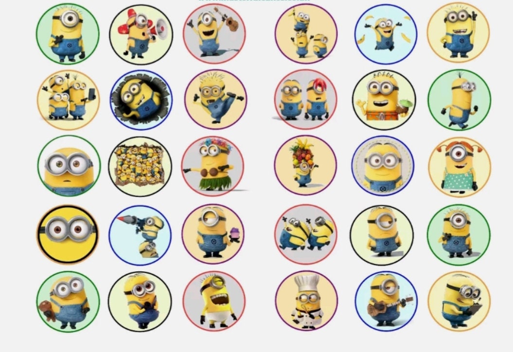 Minion Cupcake Toppers Printable