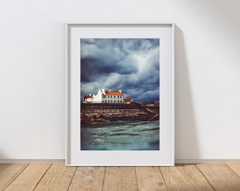 CLIFFTOP HOUSE -  Cullercoats Bay, North East England. Photographic Giclee Print A4, A3, A2.