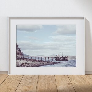 BLAIRMORE PIER -  Loch Long, Blairmore, Argyll. Fine Art Print, Scotland, Scottish West Coast. Photographic Giclee Print A4, A3, A2.