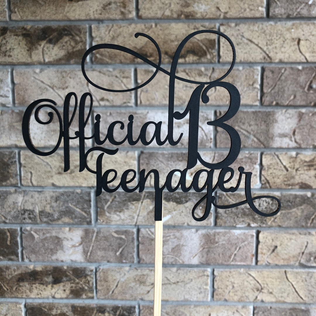 Official Teenager Cake Topper Printable