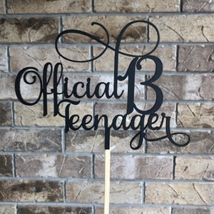 DIGITAL FILE - Official Teenager cake topper