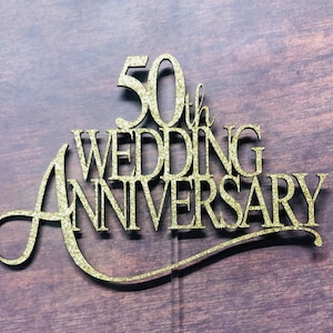 ARCHIVO DIGITAL Adorno para tarta del 50.º aniversario - SVG