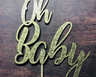 DIGITAL FILE Oh Baby Cake Topper - SVG