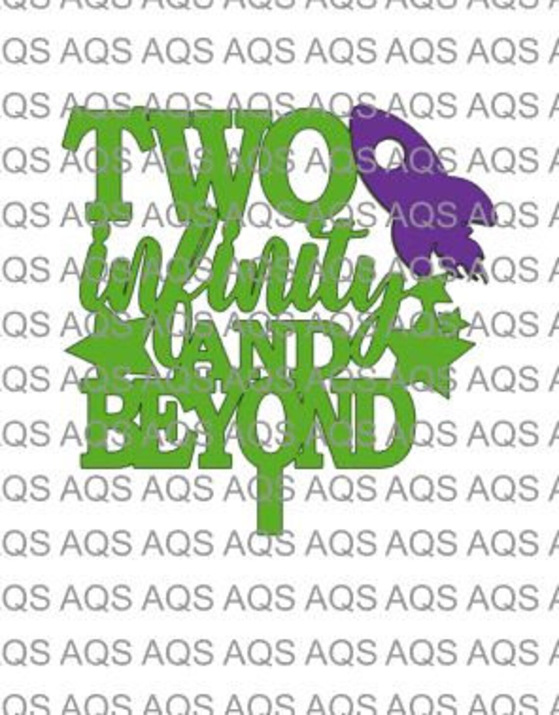 DIGITAL FILE Two Infinity and Beyond Cake Topper SVG - Etsy