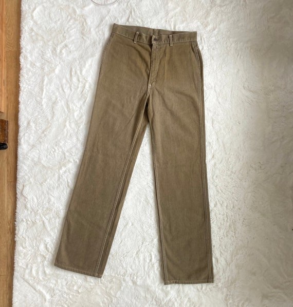 70s Vintage Levi’s Plow Boy Soft Suede Pants - image 2