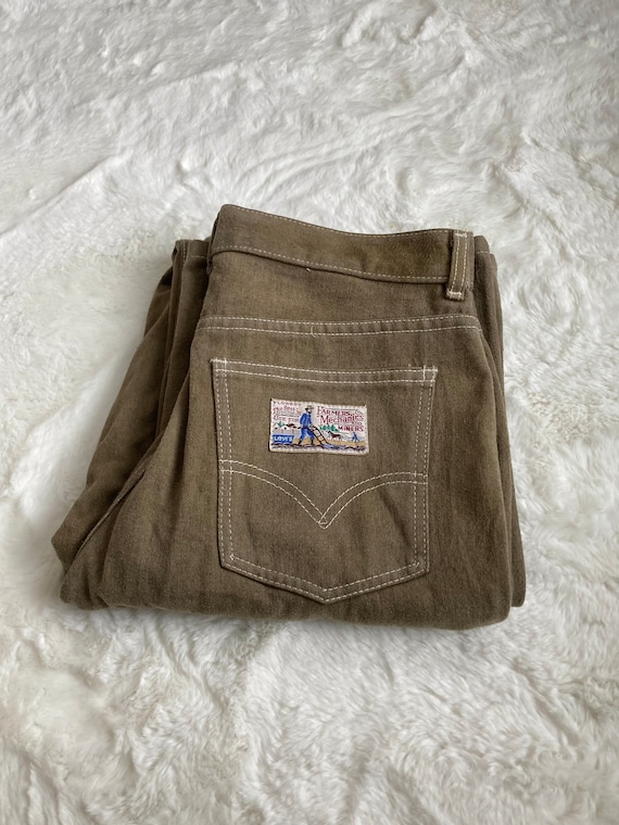 70s Vintage Levi’s Plow Boy Soft Suede Pants - image 1