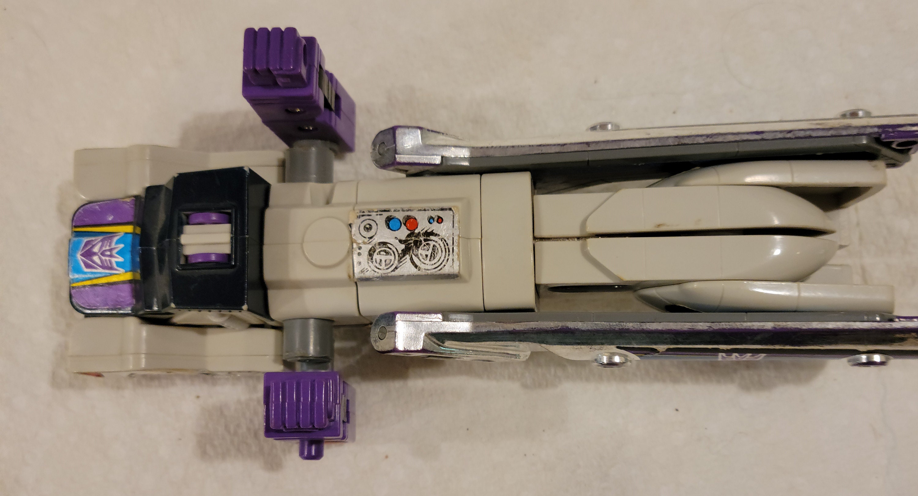 Vtg Transformer Truckplane Silver W Purple 1980s Etsy UK