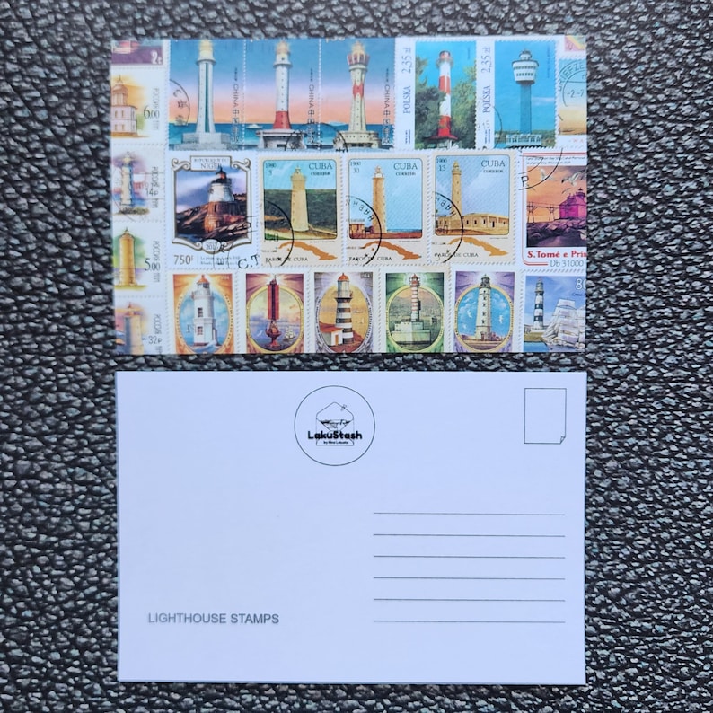 Cartes postales "Timbres" Lighthouses