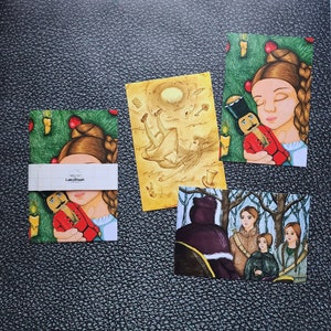 Lot de cartes postales « Amoureux des livres »