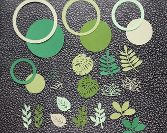 Paper Die Cuts “Plants and Circles”