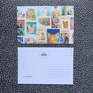 Cartes postales "Timbres" Cats