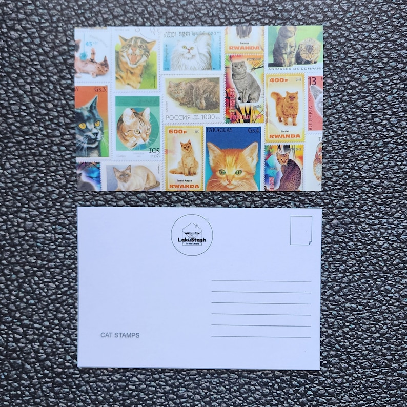 Cartes postales "Timbres" Cats