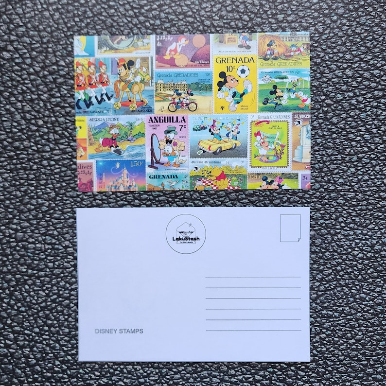 Cartes postales "Timbres" Disney