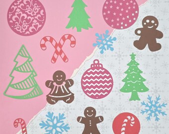 Recortes de papel navideños