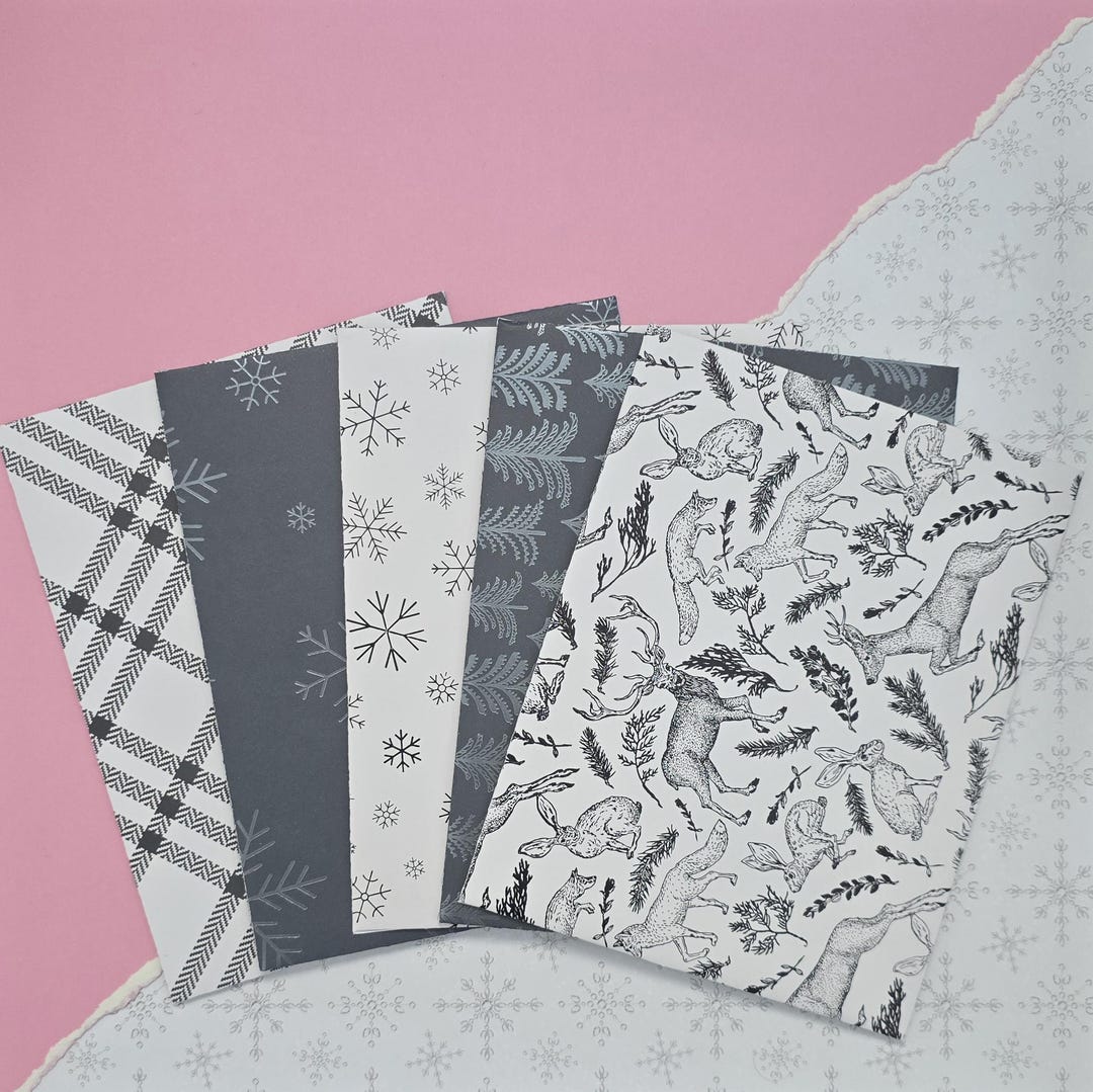Letter Set Christmas in Black and White - Etsy