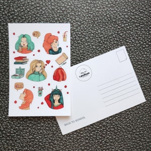 Postal "De Volta às Aulas"