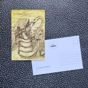 Carte postale « Le grand serpent »