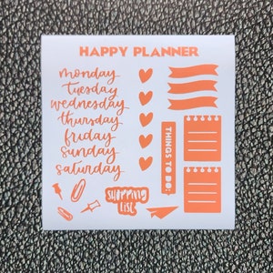 Feuille d'autocollants « Happy Planner »
