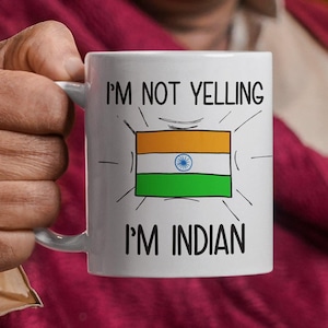 Gift For Indian, Funny Indian Coffee Mug, India Gift, Indian Flag India Souvenirs, Indian Birthday Gift, Indian Christmas Gift, Indian Dad