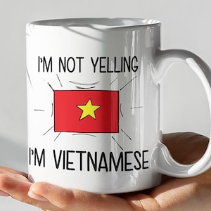 Gift For Vietnamese, Funny Vietnamese Coffee Mug, Vietnam Gift, Vietnamese Flag Vietnam Souvenirs, Vietnamese Birthday Gift