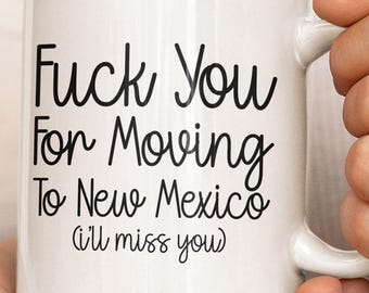 Regalo para mudarse a Nuevo México, divertida taza de café de Nuevo México, regalo para mudarse a un nuevo estado