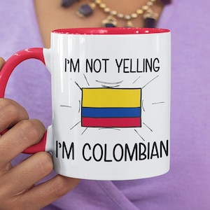 Gift For Colombian, Funny Colombian Coffee Mug, Colombia Gift, Colombian Flag Colombian Souvenirs, Colombian Birthday Gift