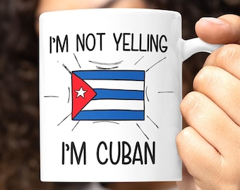 Funny Cuban Coffee Mug, Cuba Flag, Havana Souvenir