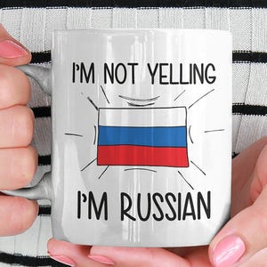 Gift For Russian, Funny Russian Coffee Mug, Russia Gift, Russian Flag Russia Souvenirs, Russian Birthday Gift