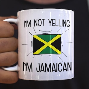 Gift For Jamaican, Funny Jamaican Coffee Mug, Jamaica Gift, Jamaican Flag Jamaica Souvenirs, Jamaican Birthday Gift