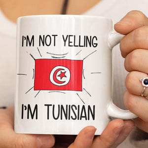 Gift For Tunisian, Funny Tunisian Coffee Mug, Tunisia Gift, Tunisian Flag Tunisia Souvenirs, Tunisian Birthday Gift